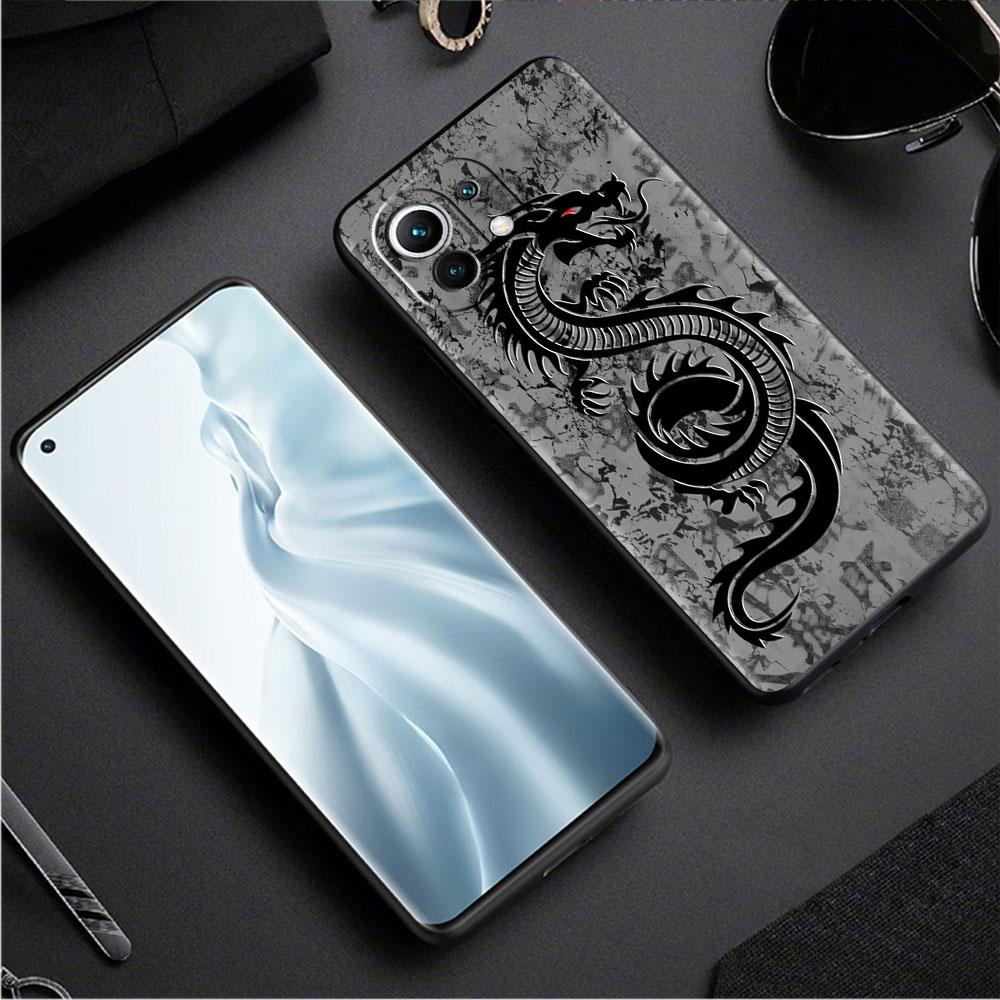 Cool Animal Dragon Funda Case For Xiaomi Mi 11 Lite 5G NE 11T Pro 10T 9T Note 10 12 12X 12S Ultra Soft Silicone Capa Phone Cover