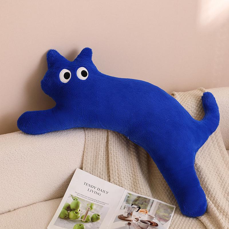 Solid Color Cat Throw Pillow Plush Toy Doll Cat Doll Home Pillow Cushion Girl Leg Long Pillow