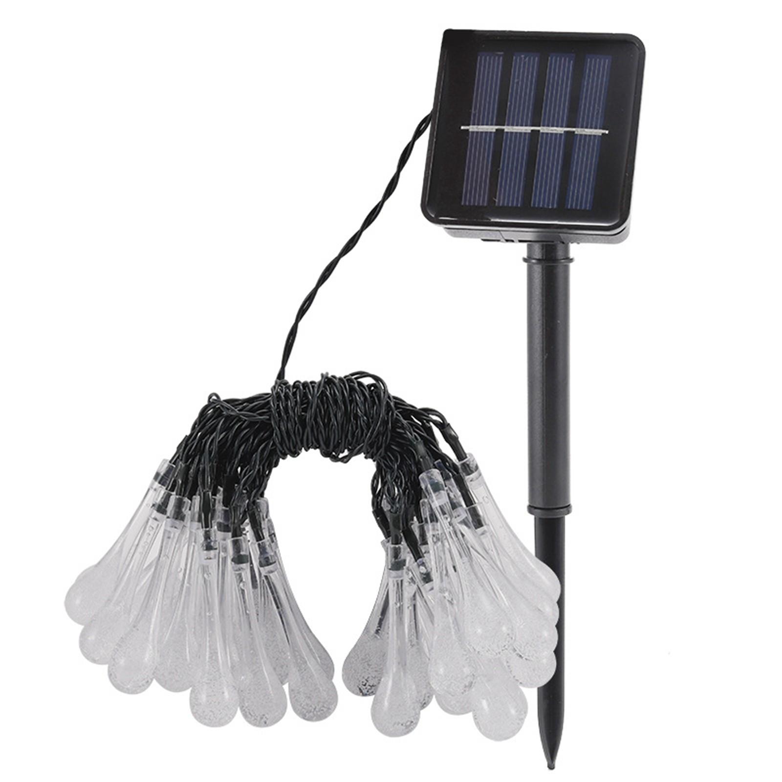 

Наружный солнечный гирляндный светильник, водонепроницаемый солнечный светильник для истории, забор для двора, украшение для рождественской вечеринки One Size белый