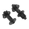1 Pair Mountain Bike Hub 32 Holes Waterproof Sealed Anodizing Black Front Rear Aluminum Alloy for Bicycle