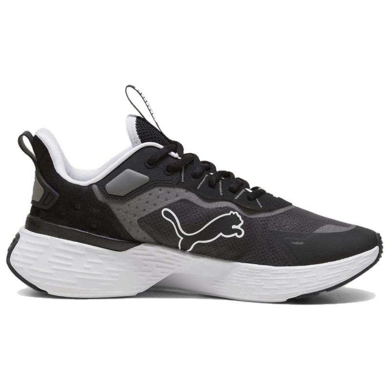 Puma Softride Unisex Black Grey Mid Top Running Shoes Sporty Slip Resistant Wear Resistant 379443-01