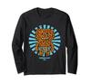 Fuggler Annoyed Alien Budgie Fuggler Retro Japanese Text Halloween Long Sleeve T-Shirt