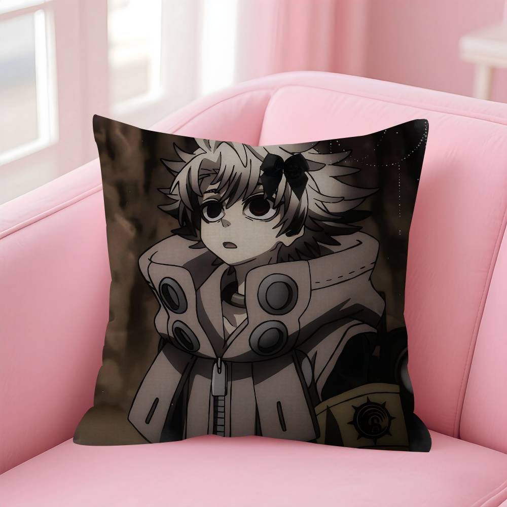 Anime Comic Gachiakuta Riyo Cushion Cover Car Throw Pillow Case For Sofa Car Christmas Gift