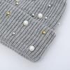 Fashionable Women's Winter Hat with Pearls Role Playing Hat Novelty Thermals Hat Suitable for Everyday Wear
