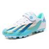 Schnürsenkellose Schuhe Klettverschluss atmungsaktiv Kinder-Fußballschuhe Campus Fußball-Sportschuhe Professionelle rutschfeste Trainingsschuhe
