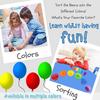 62 ks/sada Dětské Duhové Počítací Medvídky Hračky Vzdělávací Kognitivní Přiřazovací Hra Vzdělávací Hračky