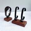Wooden C-Shaped Watch Holder Jewelry Organizer Display Stand For Bracelet Ring Earring Watch Display Solidwood Watch Stand