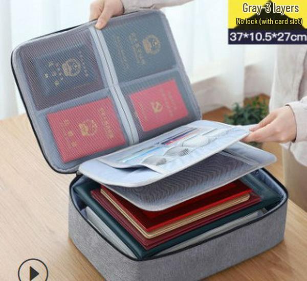 Multi-Functional Oxford Cloth Document & Storage Bag for Men and Women