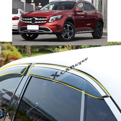 For Mercedes Benz GLA 2015 2016 2017 2018  Car Body Styling Sticker Plastic Window Glass Wind Visor Rain/Sun Guard Vent