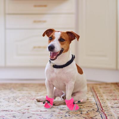 4pcs Waterproof Boot Non-Slip Pet Shoes For Outdoor Rain Protection Dog Footwear Puppy Shoes Dog Rainshoes Pet Supply