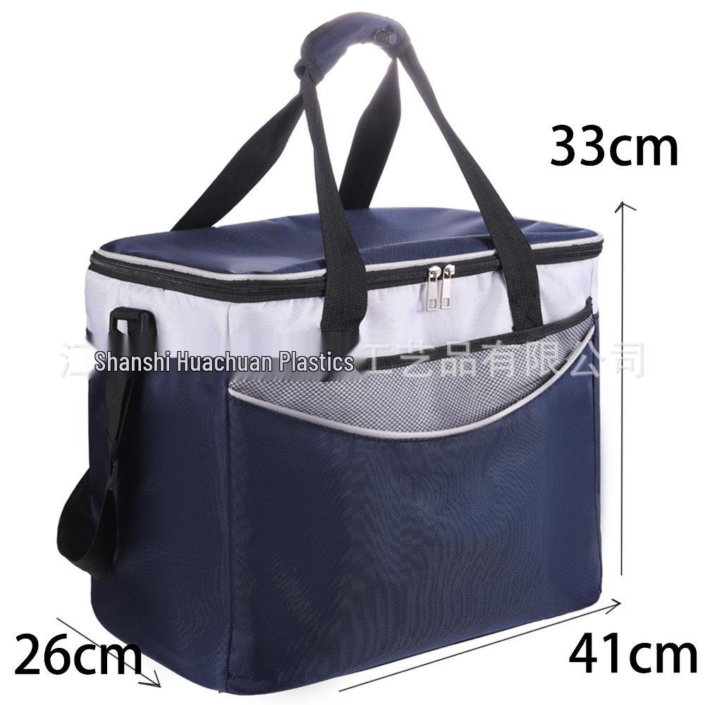 

Портативная термосумка для кемпинга: Толстая, сохраняющая холод сумка для ланча с пакетом льда Red Purple Flower