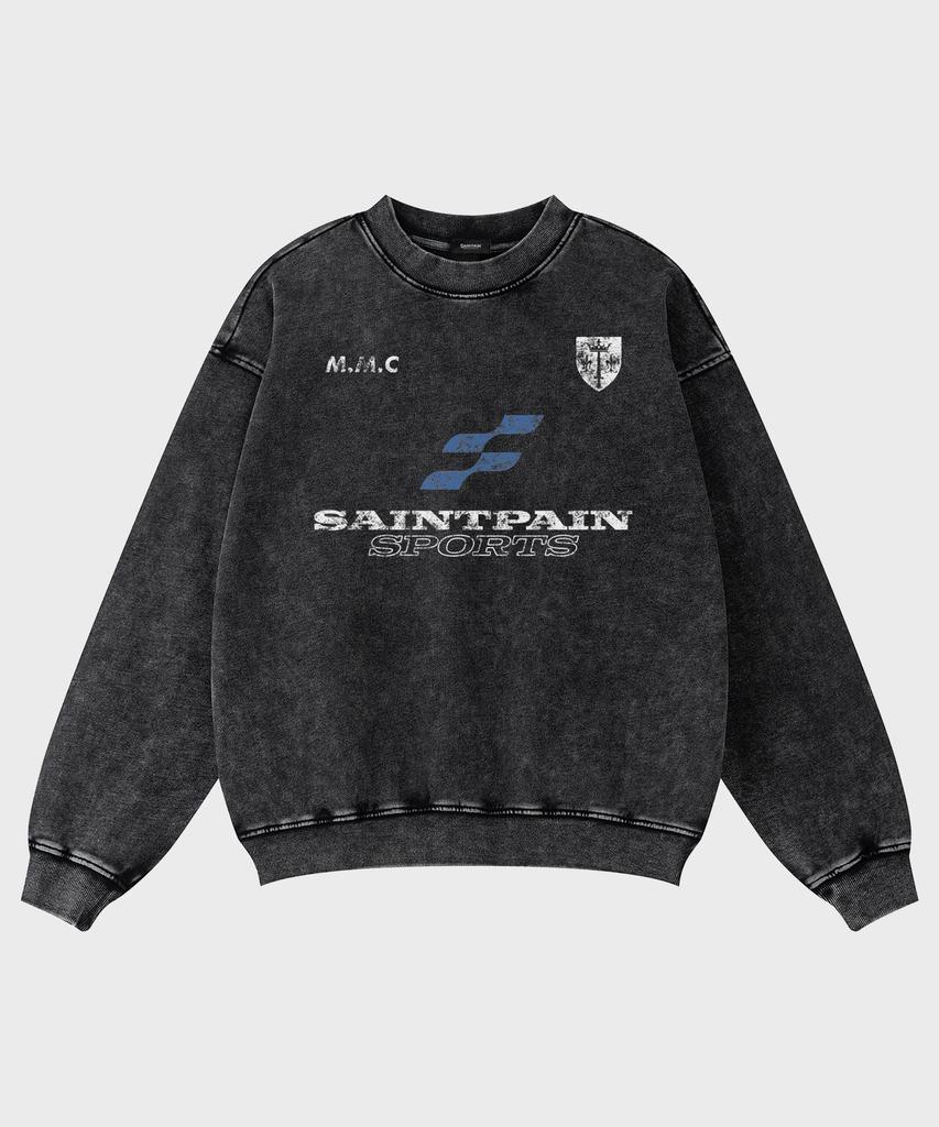 SAINTPAIN Sp Block Pigment Oversized Sweatshirt Black
