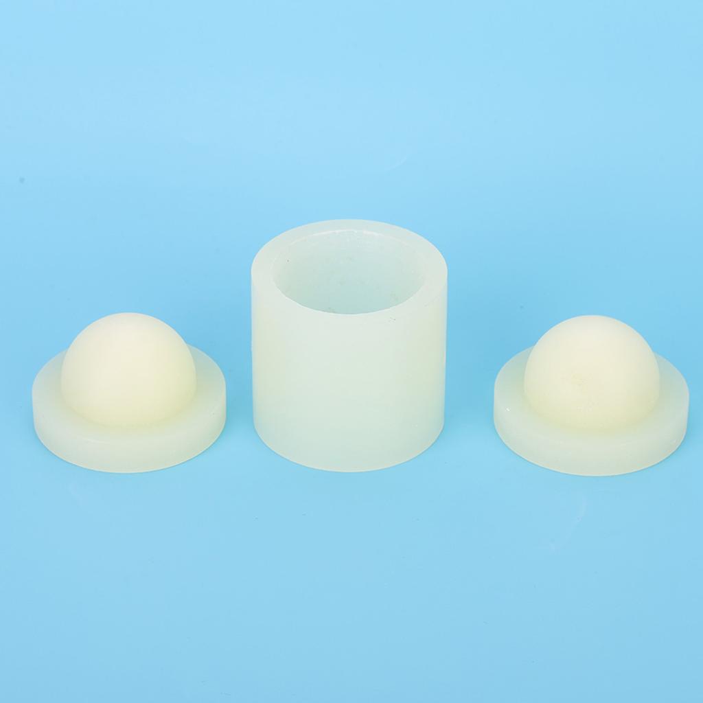 3 Stück Lederform Handwerk Kleine Glockenform Formwerkzeug Eine aus Zwei Form für Leder(30 mm)