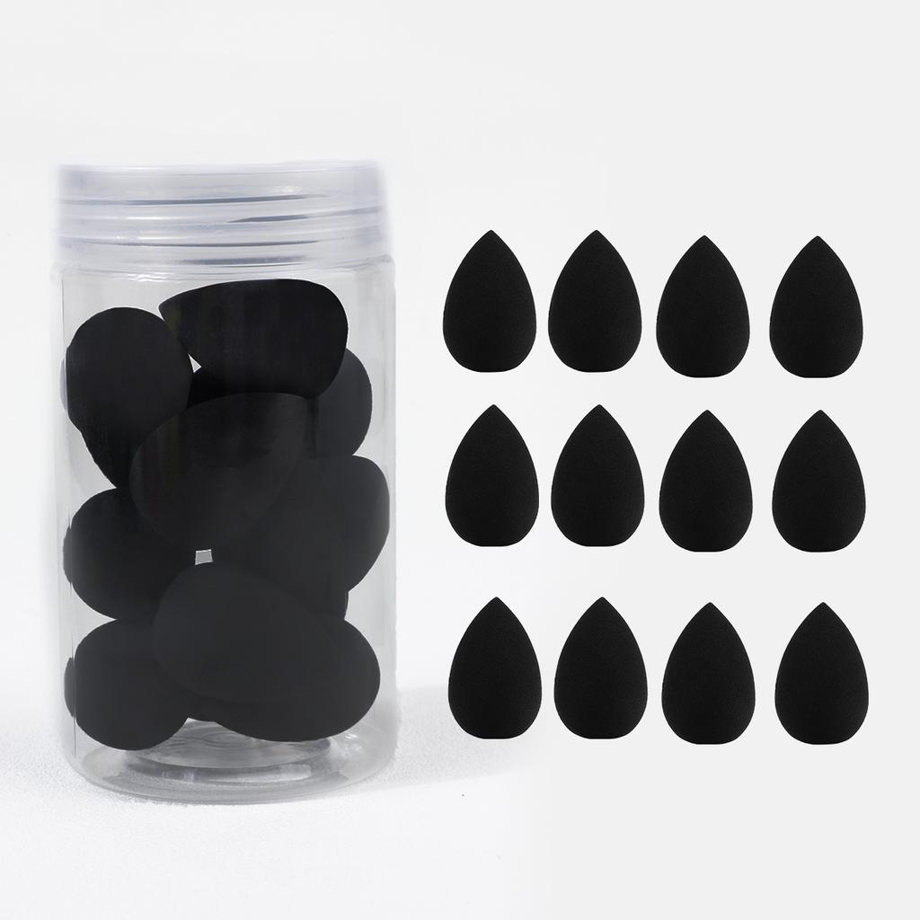 12pcs Mini Beauty Sponge Egg Water Drop Small Makeup Egg Powder Puff Dry Wet Combined Cosmetic Tools With Storage Box