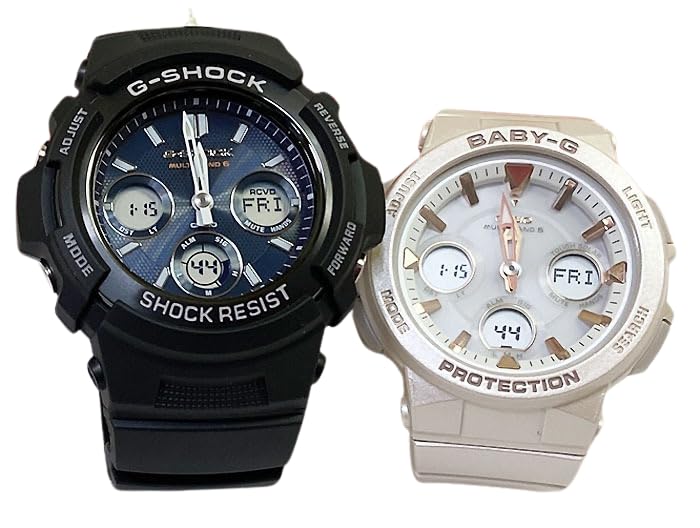 

[Casio] CASIO Pair Watch G-SHOCK G-Shock BABY-G Baby G Ana-Digi Radio Solar Genuine Pair Case Set of 2 AWG-M100SB-2AJF BGA-2510-4AJF Watch