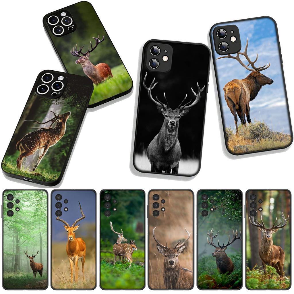 Deer Hunting Buck Cover for Samsung Galaxy A25 A37 A57 A12 A14 A31 A41 A50 A51 A70 A71 A72 A21S A04 M15 Note 20 9 8 10 Case