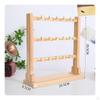 Wooden Jewelry Display Rack Solid Wood Keychain and Bracelet Stand Untangle Design Earring