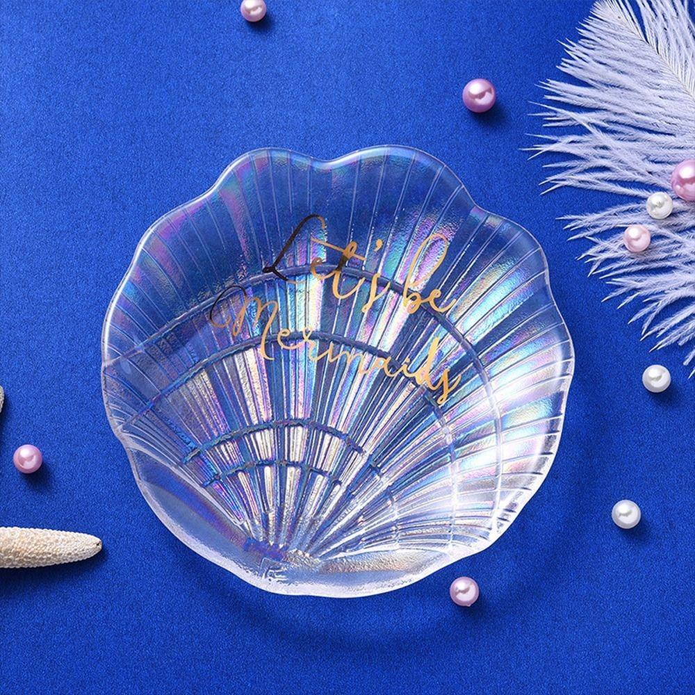 Glass Jewelry Display Plate Nordic Style Earrings Display Tray Photo Props Jewelry Storage Tray