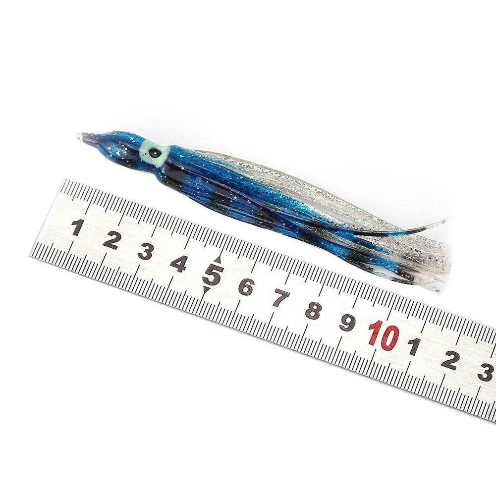 

20 шт. Новые полезные разноцветные юбки кальмара Морские мягкие приманки для морской рыбалки(10см)