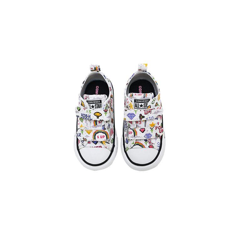 Converse All Star Series Canvas Low Top Skate Shoes Baby Sneaker White Multicolor 770172C