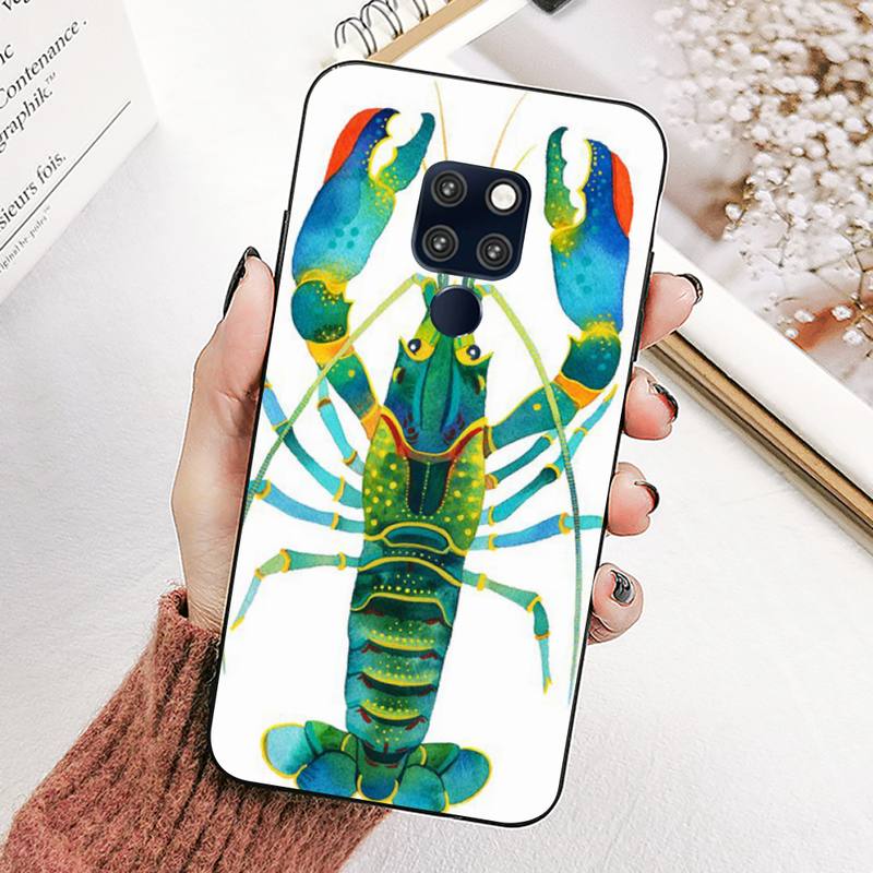 

Чехол для телефона «Лобстер арт» для Huawei Mate 20 10 9 40 30 lite pro X Nova 2 3i 7se Huawei NOVA7Pro