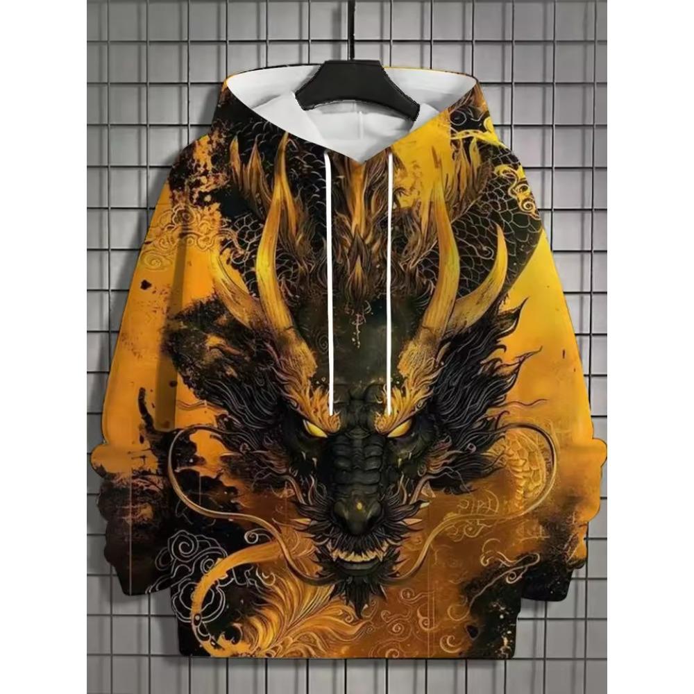 Japanese Samurai Ninja 3D Hoodie Pullover Jacket Cosplay Costume Anime 3D Sweatshirt Men's Casual Pullover