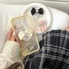 Lace Bow, Rhinestone Love Pendant, Mobile Phone Airbag Bracket, Light Luxury Women'S Model, Paste-Type, Retractable For Watching Dramas