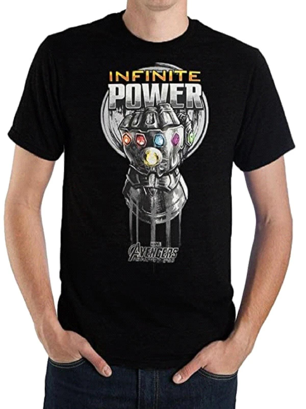 Marvel The Avengers Infinity War Infinite Power Gauntlet Men s T-shirt NEW L