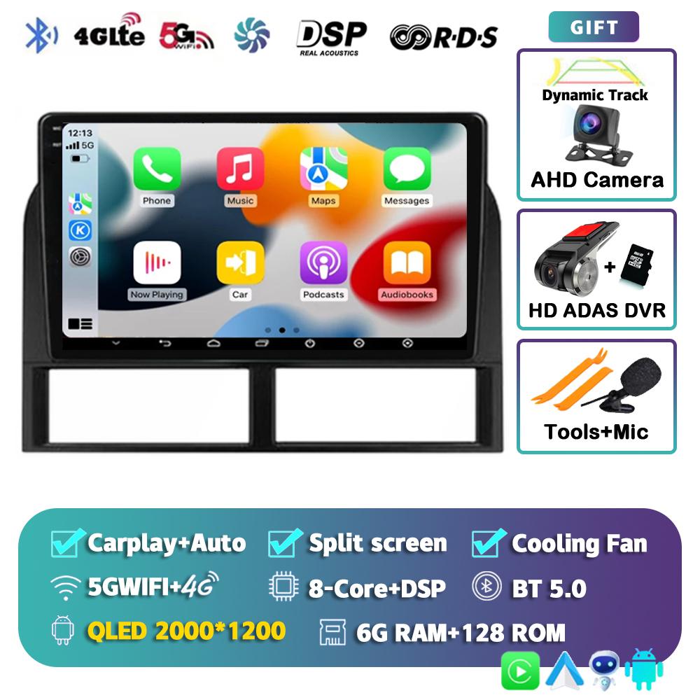 Android 14 Carplay For Jeep Grand Cherokee II WJ 1998-2004 Car Radio Navigation GPS Video Multimedia Player Autoradio Wifi+4G BT