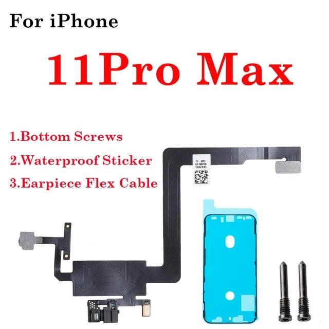 Função de reconhecimento facial fone de ouvido sensor de luz proximidade alto-falante cabo flexível para iphone x xr xs max 11 12 pro max sem alto-falante