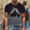 Camiseta de Verano para Hombre3DImpresión de Letras de Calavera Moda Manga Corta Ropa de Hombre Cuello O Ocio Poliéster Camiseta Ropa de Calle