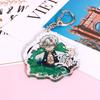 Keyring Two-sided Decorative Acrylic Demon Slayer Anime Keychain for Gift