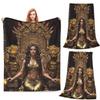 Goddess Blankets Fleece Sofa Throw Blanket Warm for Couch Bedding Travel Throws Bedspread Quilt