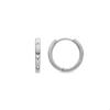 Earrings - LUXENTER - Unya - Rhodium-plated - Cubic Zirconia - Diameter 10 Mm