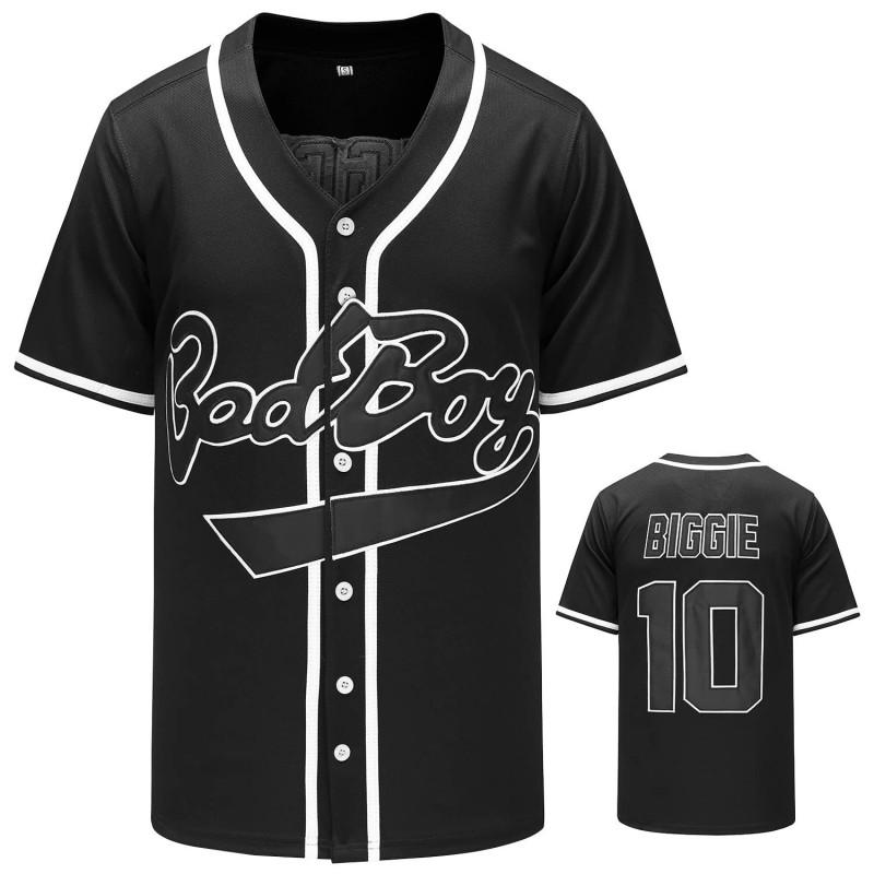 Vintage Hip Hop Baseball Jersey Loose Fit Sportswear Men