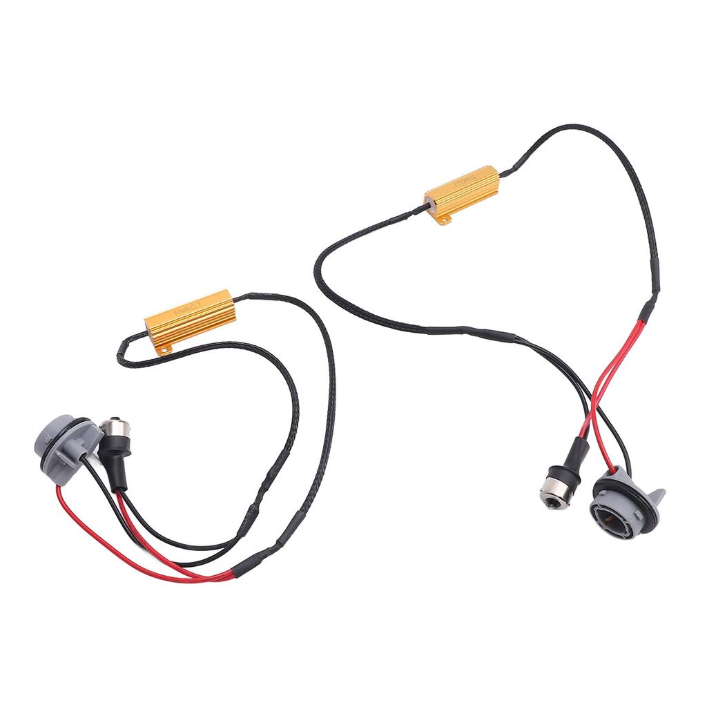 50W 6Ohm LED Resistor Decoder Anti Flicker Vehicle Bulbs Resistor Harness Adapter for Turn Signal Light Daytime Running