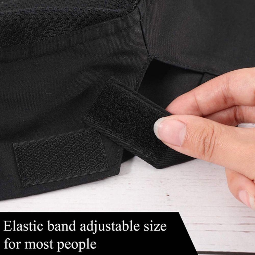 WIth Mesh Top Breathable Sushi Cap Adjutable Strap Chef Hat Chef Flat Top Caps  Both Sexes Chef