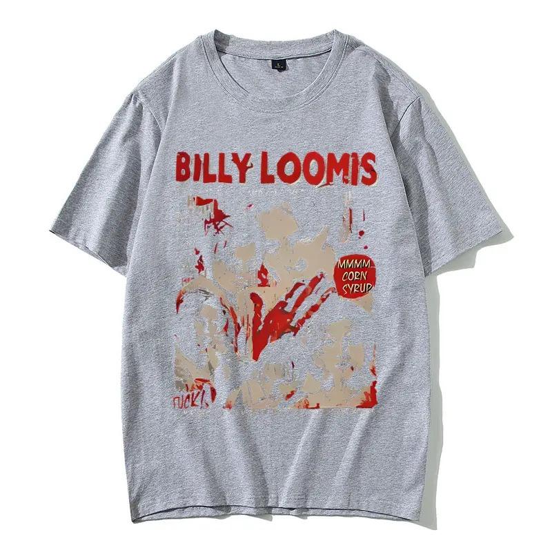 90s Vintage Horror Movie Scream T-shirt Billy Loomis We All Go A Little Mad Billy T Shirt Men Women Fashion Retro Oversized Tops