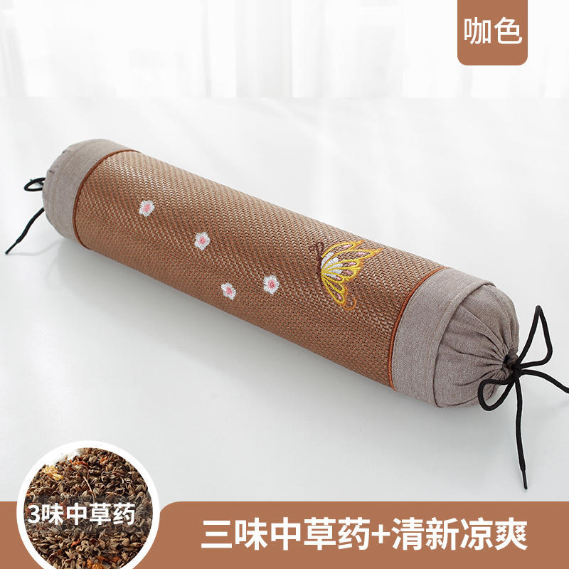 

Подушка Argy Wormwood для поддержки шеи, улучшения сна, одноместная цилиндрическая подушка с наволочкой для сна