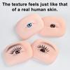Silicone Eyebrow Practice Model Brow Microblading Drawing Fake Eye Practice Skin Beginner Professional Women Eye Makeup Tools