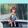 Acrylic Car Mirror Decoration Girl Series Car Interior Accessory Cartoon Style