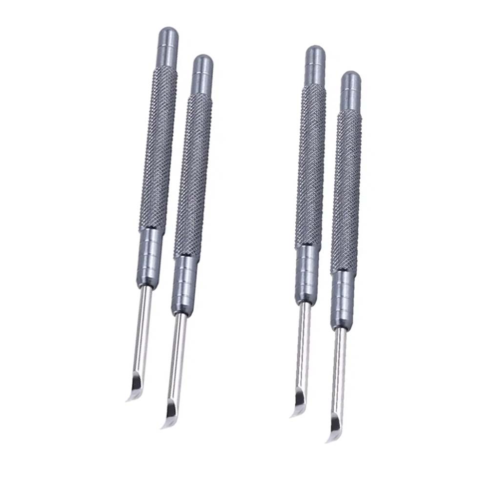 2/4Pack Stainless Steel 4mm Watch Hand Remover Tools Levers With Flat Blade Watch Needle Lifting Tool for Watchmaker Knife Tools