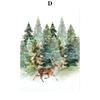 Vintage Christmas Metal Wall Decoration, Holiday Sticker Sign