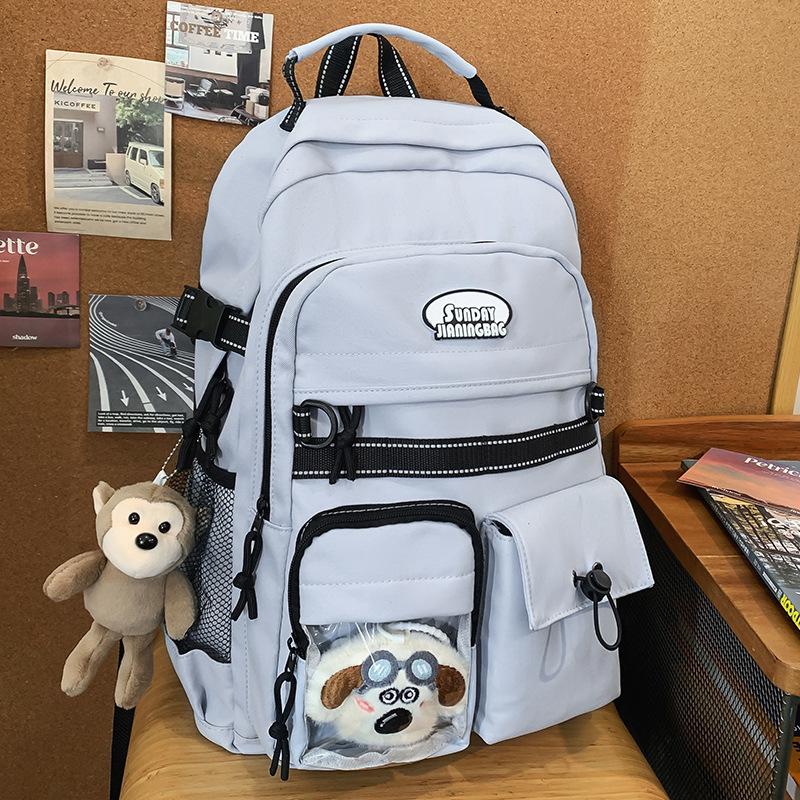 Children's School Bag Elementary School Girl Letter Pain Bag Backpack Men's