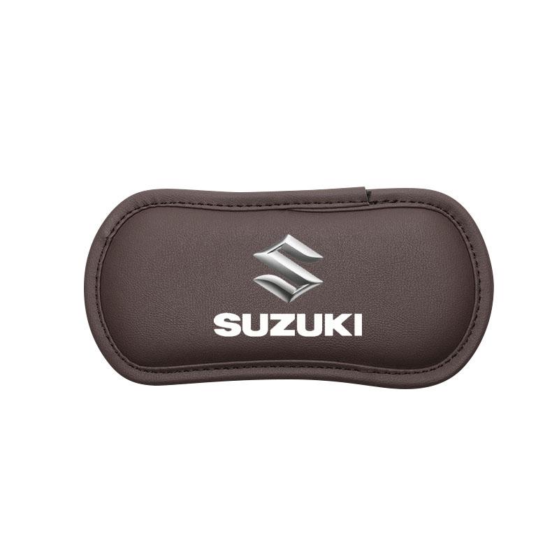 

Кожаная автомобильная подушка, автомобильный наколенник, эластичная подушка для ног из пены с памятью для Suzuki Grand Swift, Jimny, Vitara, Baleno, IGNIS, SX4, XL-7, GW250, аксессуары кофейный