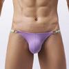 Men's Fashion Ring Hollow Thin Belt Panties Sexy Low Waist Briefs