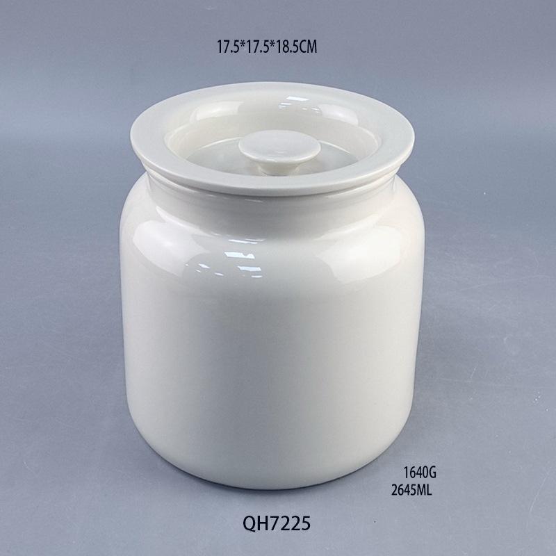 Lard Cans, Household Ceramic Cans, High-Temperature Resistant Chili Cans With Lids, Kitchen Special Oil, Spicy Meat Oil Cans