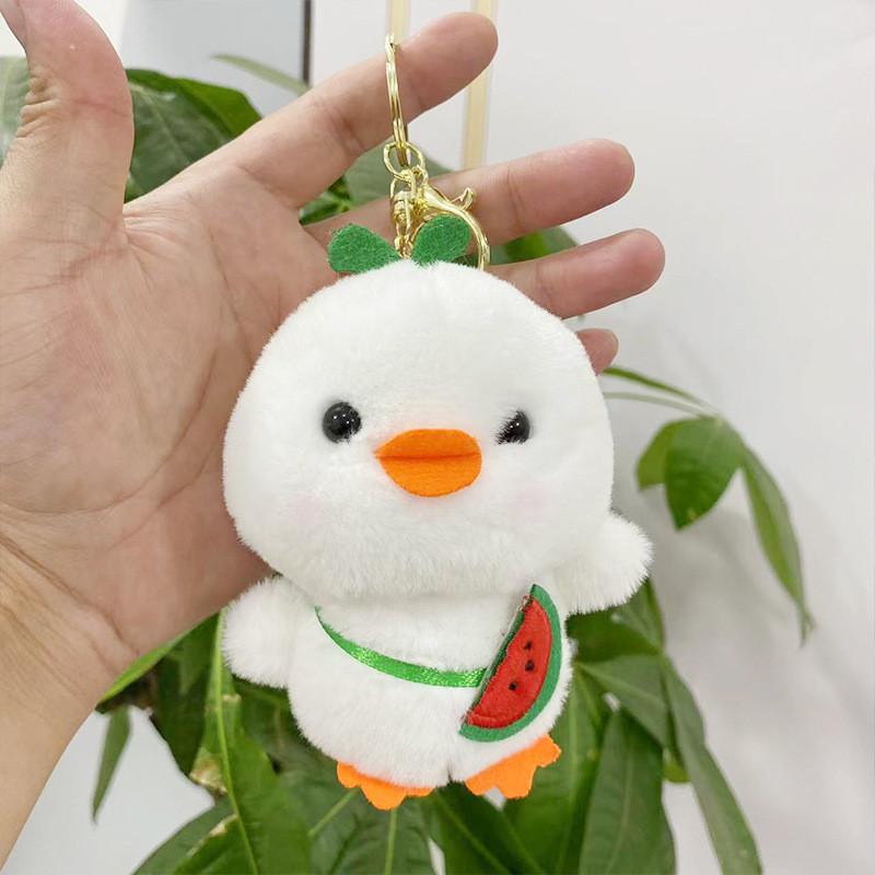 Mini Duck Cute Plush Doll Keyring Fluffy Gift For Children And Stuffed Toy Lovers