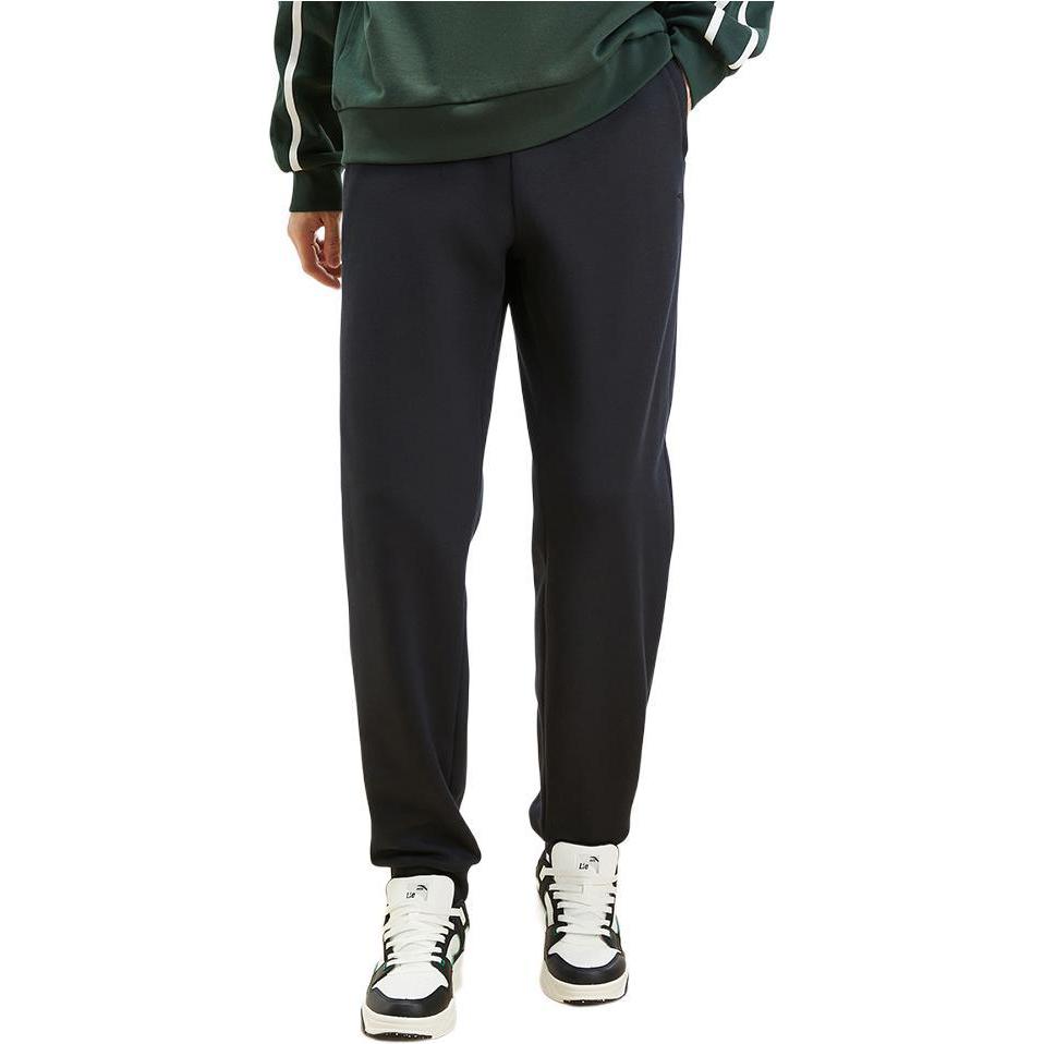 Anta Training Series Cuffed Warm Casual Loose Knit Sports Pants Men Pants Basic-Black 952547309-1