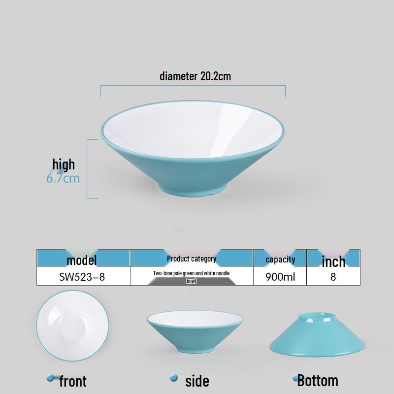 

Japanese Style Melamine Noodle Bowl